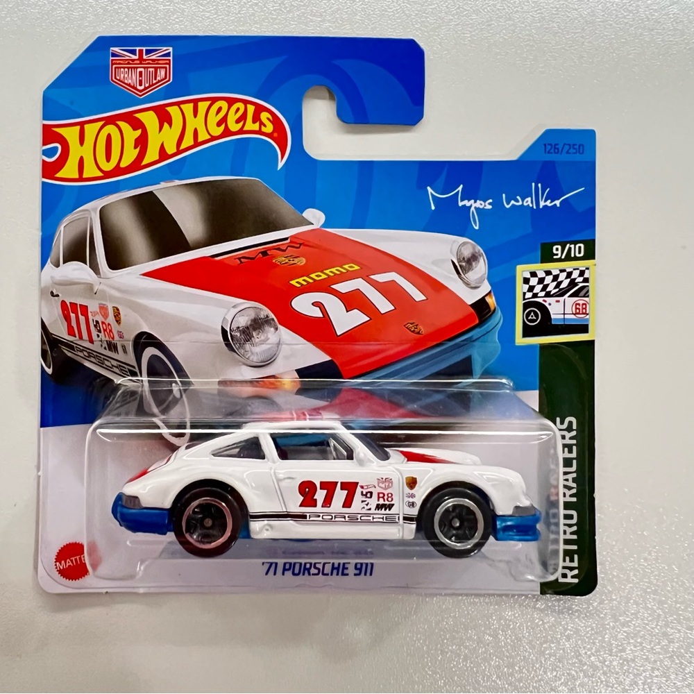 Mattel Hot Wheels White and Red Toy Car